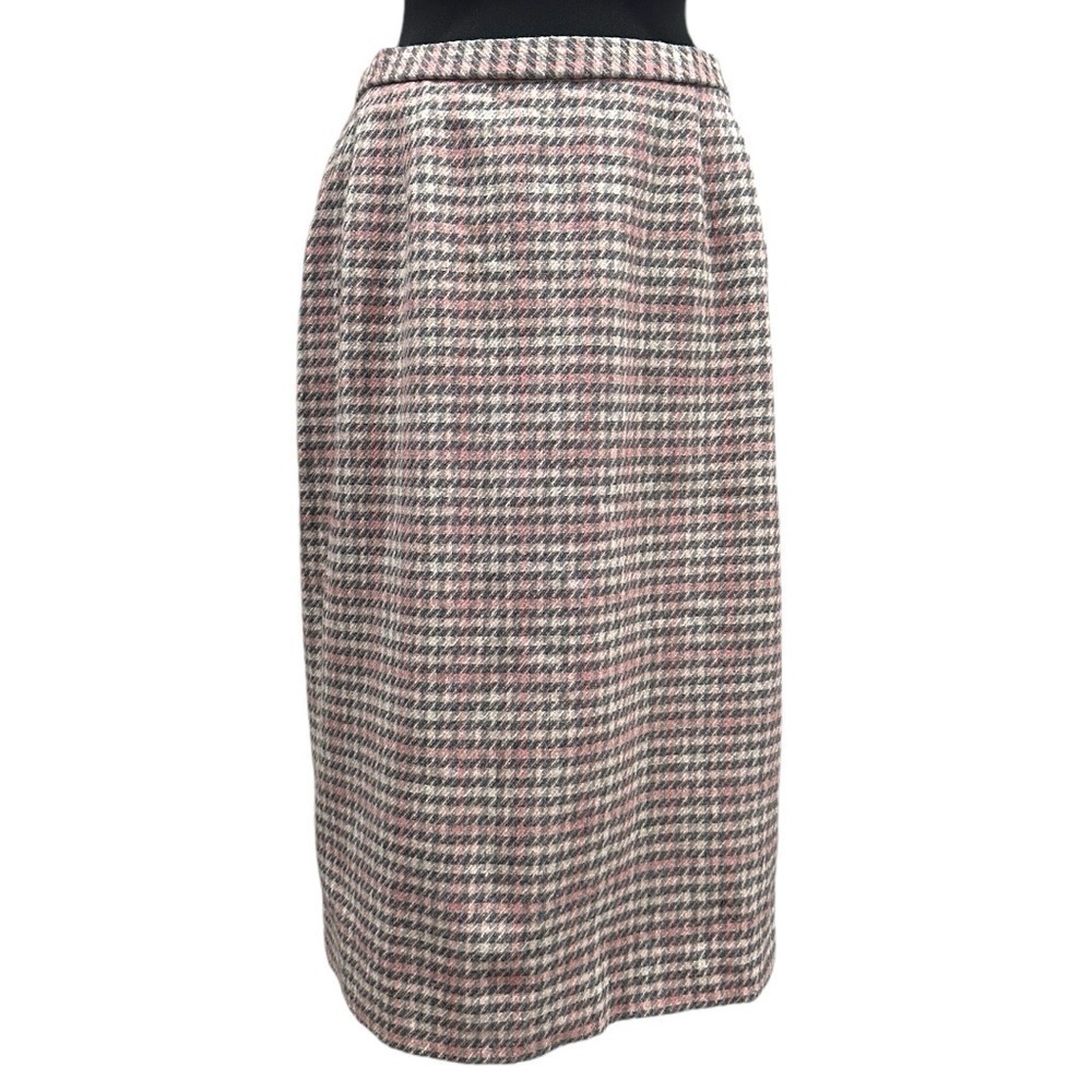Vintage Pendleton 100% Virgin Wool Plaid Pencil Skirt Size 14